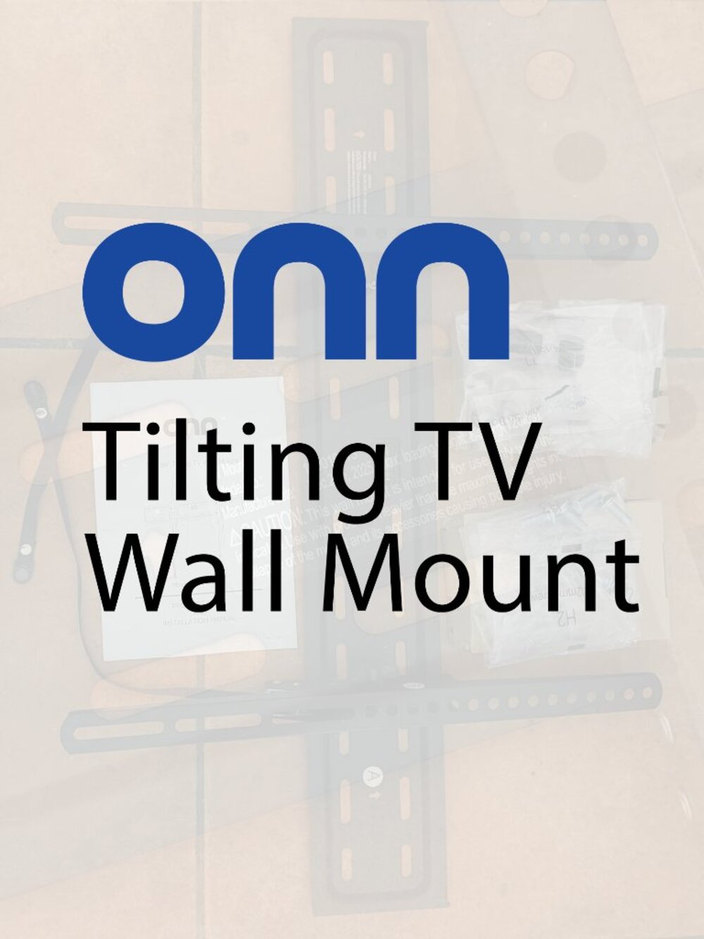 onn. Tilting TV Wall Mount for 50"–86" TVs